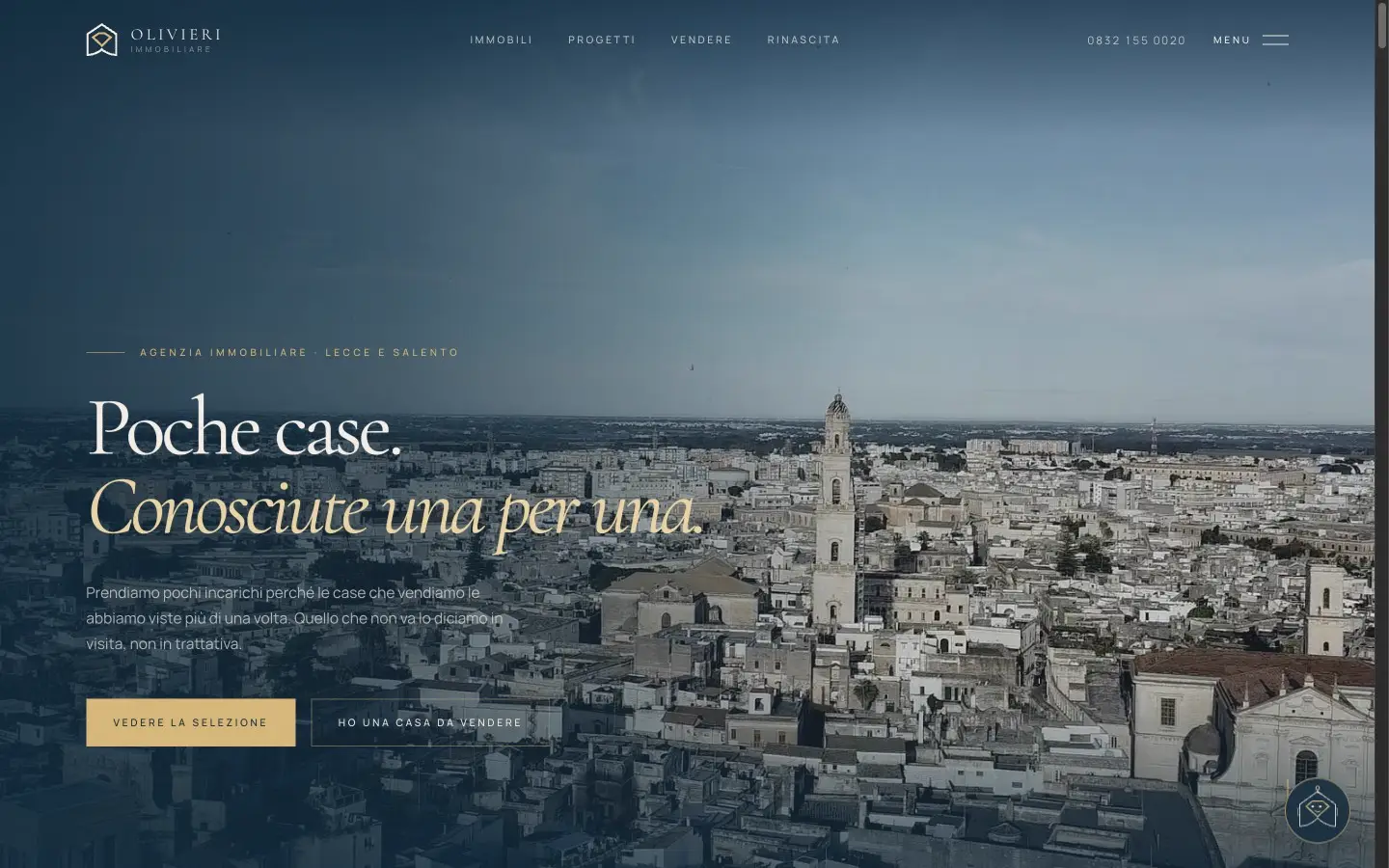 Olivieri Immobiliare website